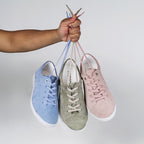 Minfot Aveny Sneaker Dame Semsket skinn Khaki