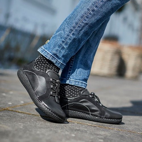 Green Comfort Marina Sneakers Elastic Lace Black