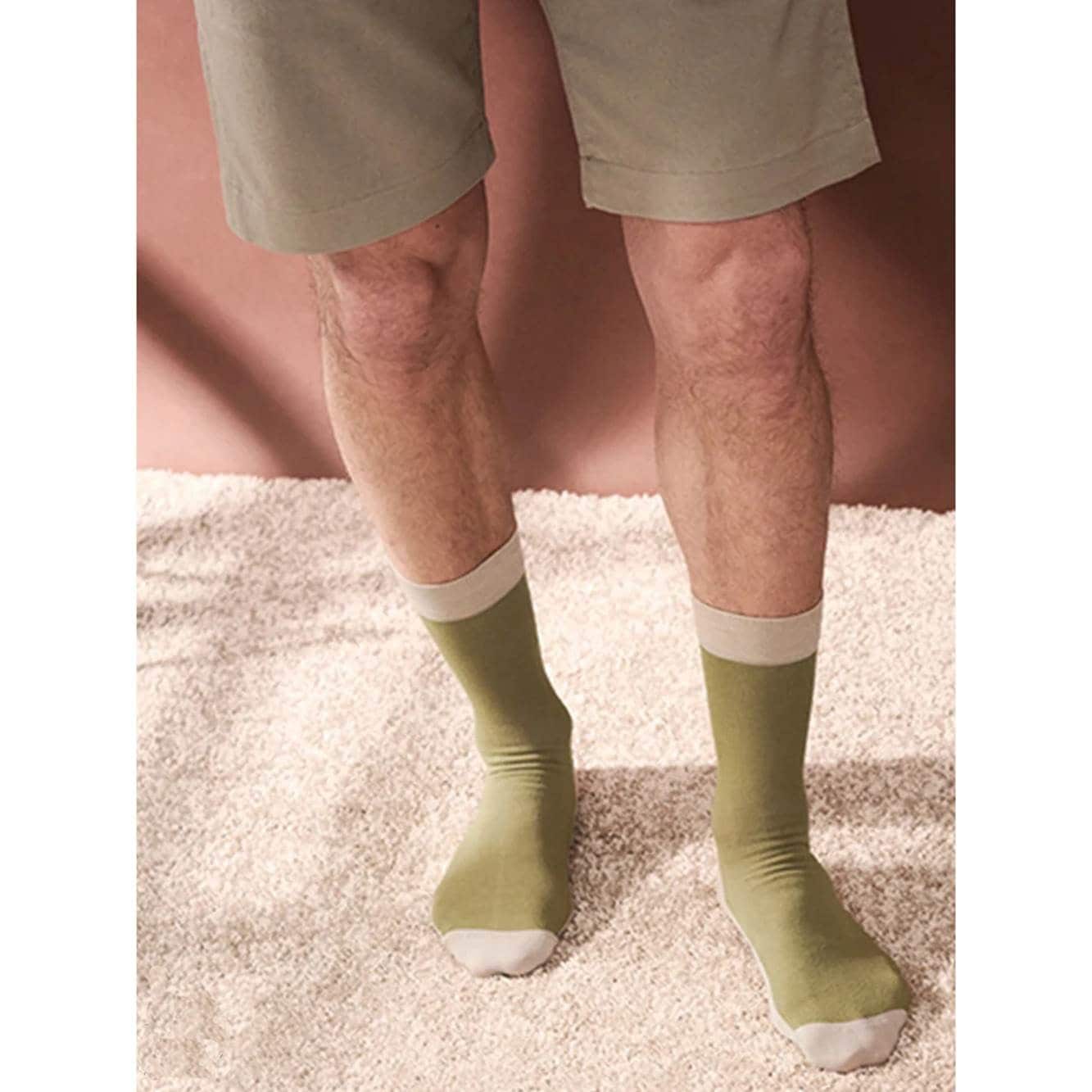 SupCare Ankelstøttestrømper Bambus Grøn Natur