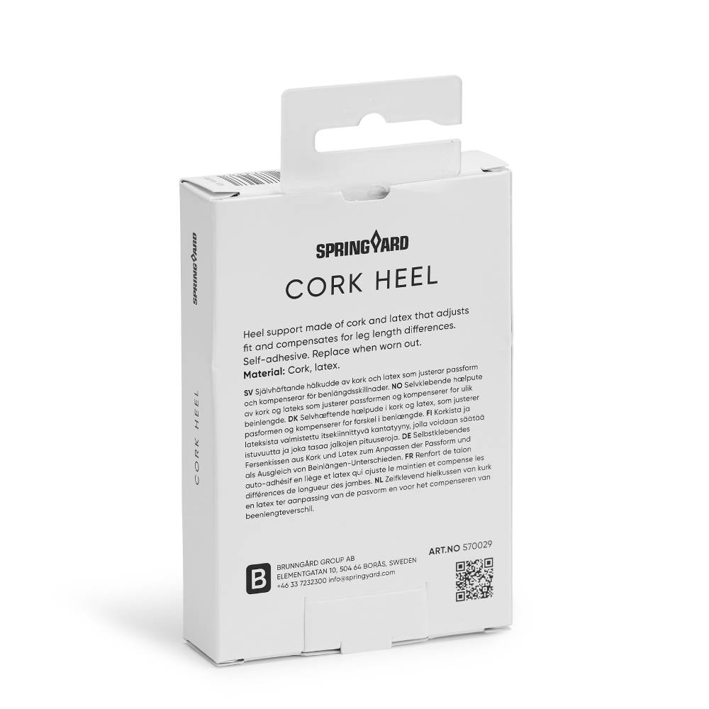 Springyard Cork Heel Hælpute i kork