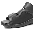 Embla Hälsoskor Sandaler Linn Ergoflex Elastisk Hælrem Svart