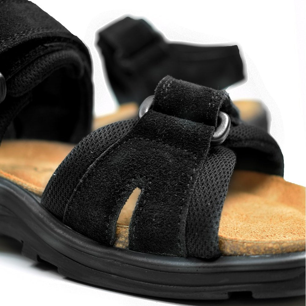 Produktbild 9 - Minfot Sandaler Flex Svart Semsket skinn
