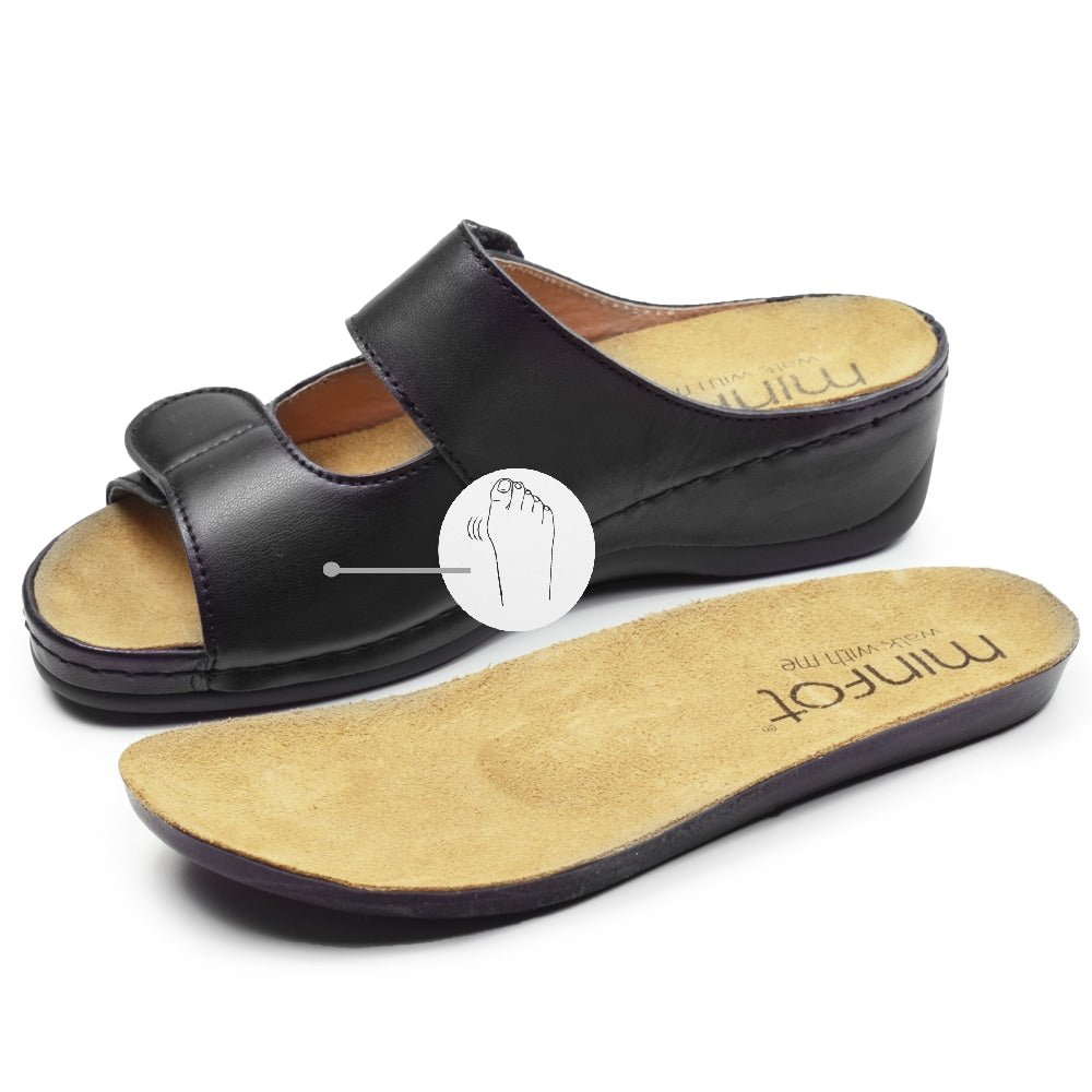 Minfot Sandaler Stretch Petunia Svart