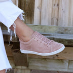 Minfot Aveny Sneaker Semsket skinn Rosa