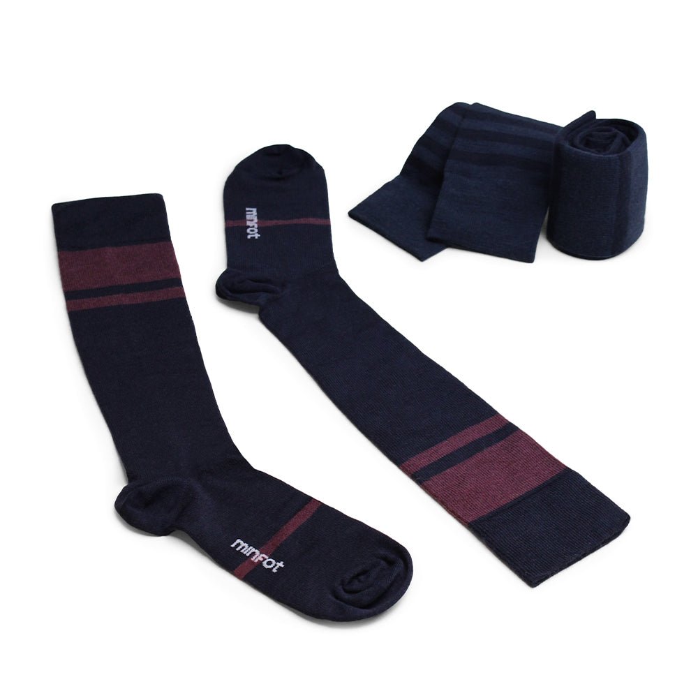 Produktbild 7 - Minfot Støttestrømper Merinoull Midnight 3-pk