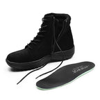 Minfot Boots Nora Semsket skinn Svart