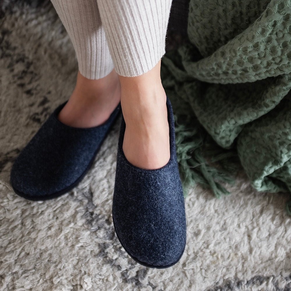 Minfot Tøfler Slip-on Viken Ull Navy