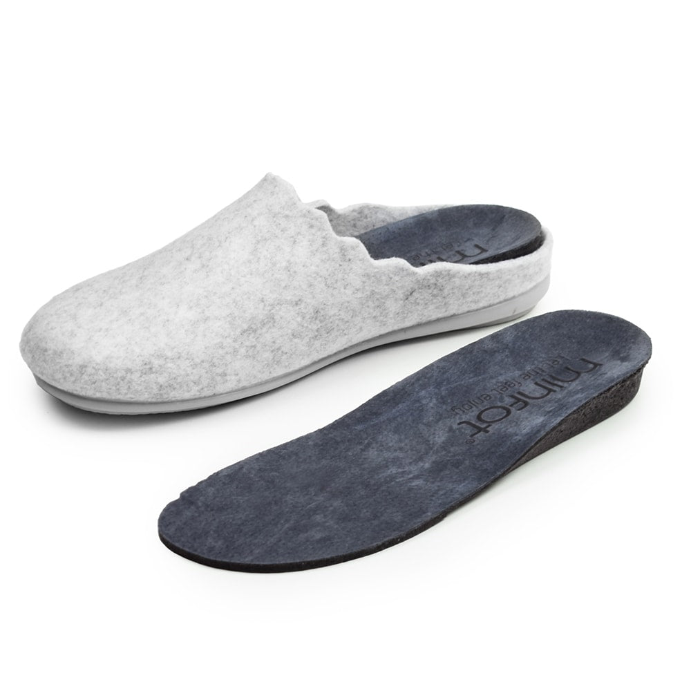 Produktbild 6 - Minfot Tøfler Relax Lys Grå
