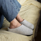 Minfot Tøfler Slip-on Viken Ull Lysegrå