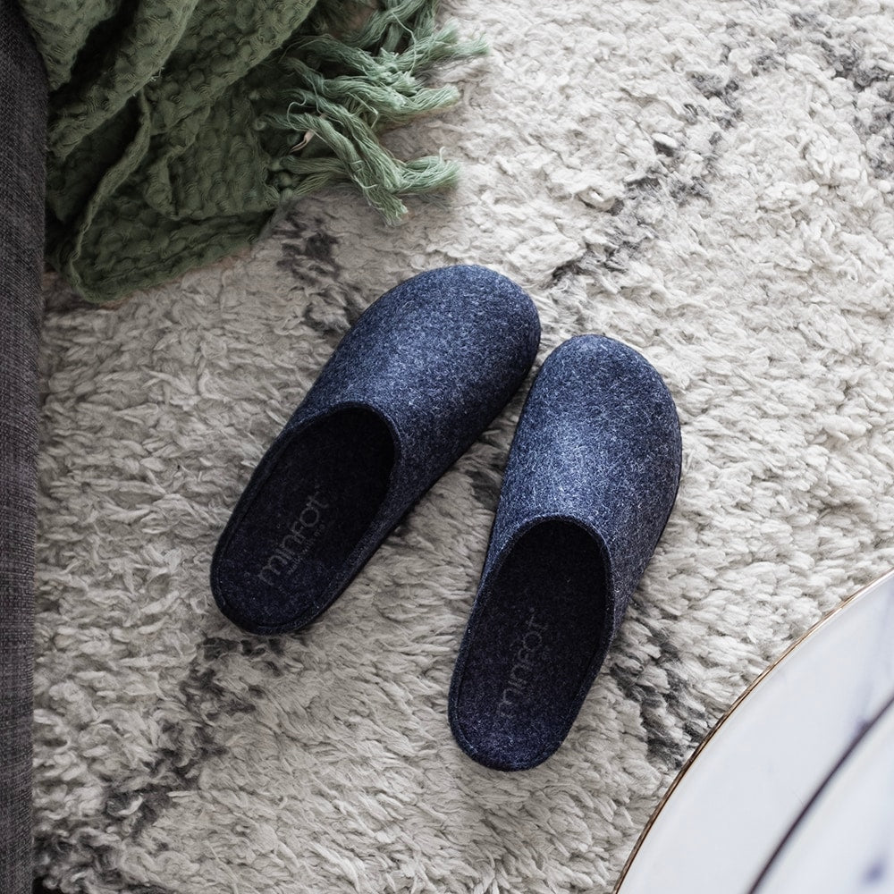 Minfot Tøfler Slip-on Viken Ull Navy