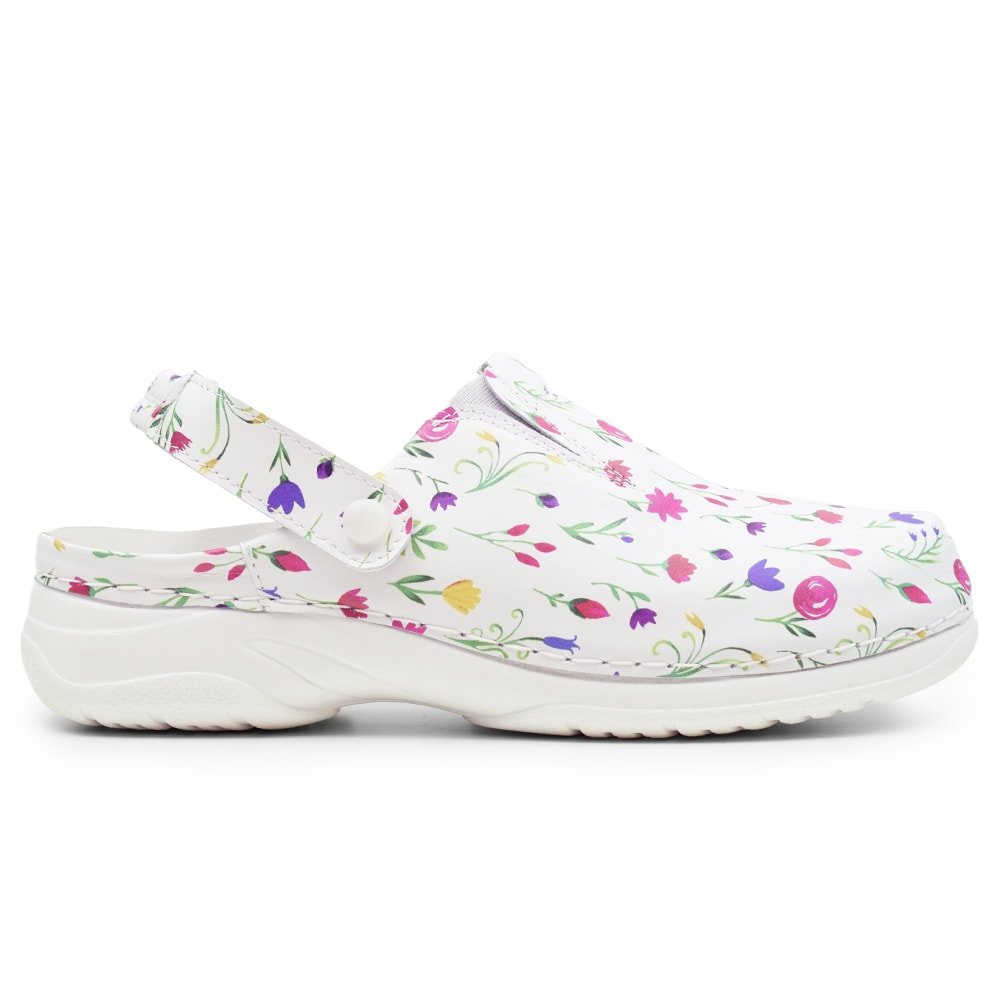 Minfot Arbeidssko Myk Tøffel Blomstret