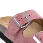 Minfot Moa Sandaler Dame Bio Semsket Skinn Antikk Rosa