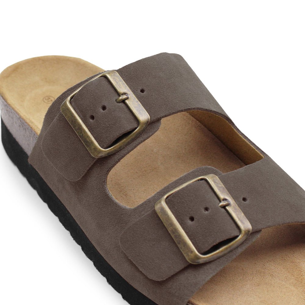 Minfot Moa Sandaler Dame Bio Semsket Skinn Taupe