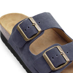 Minfot Moa Sandaler Dame Bio Semsket Skinn Navy