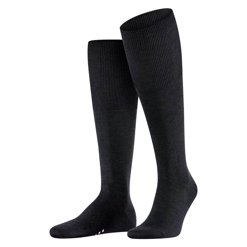 Falke Airport Knee-high Knestrømper Merinoull Herre Svart