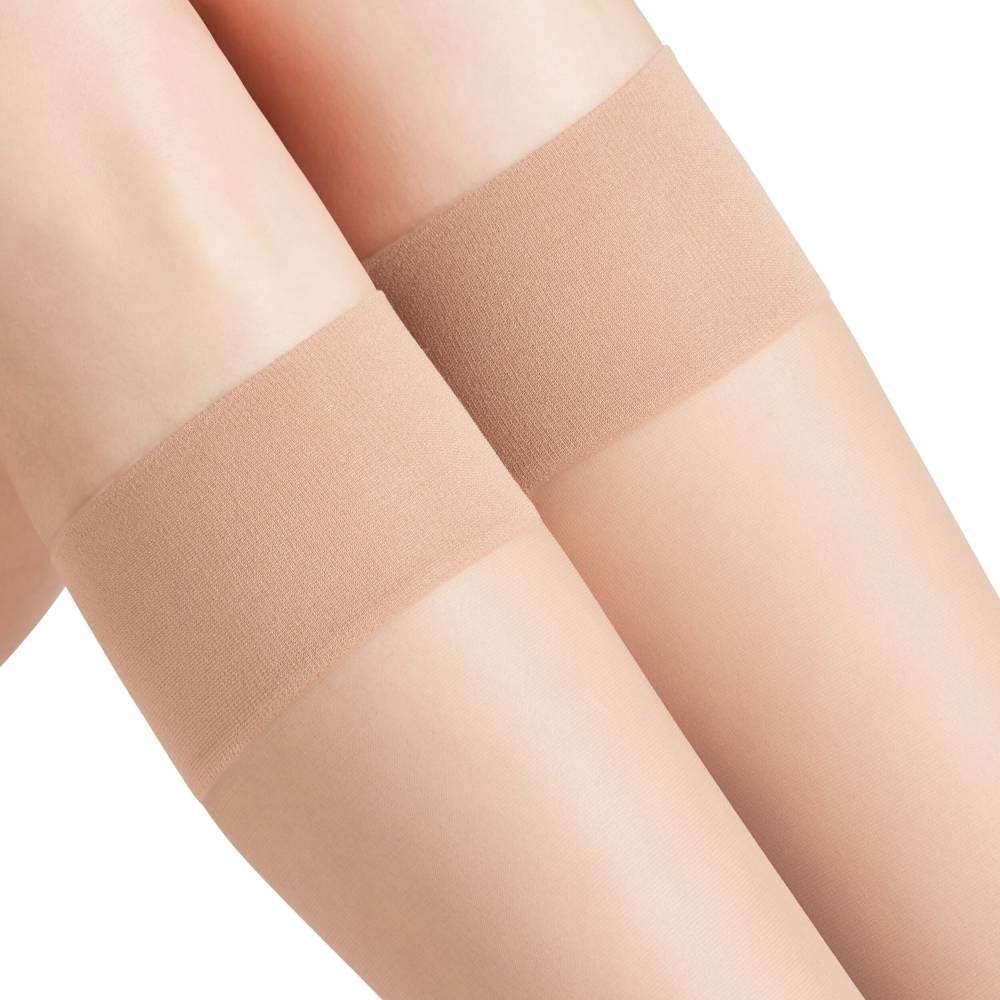 Falke Pure Matt Knestrømper Dame Nylon 20 den Beige 1-pk