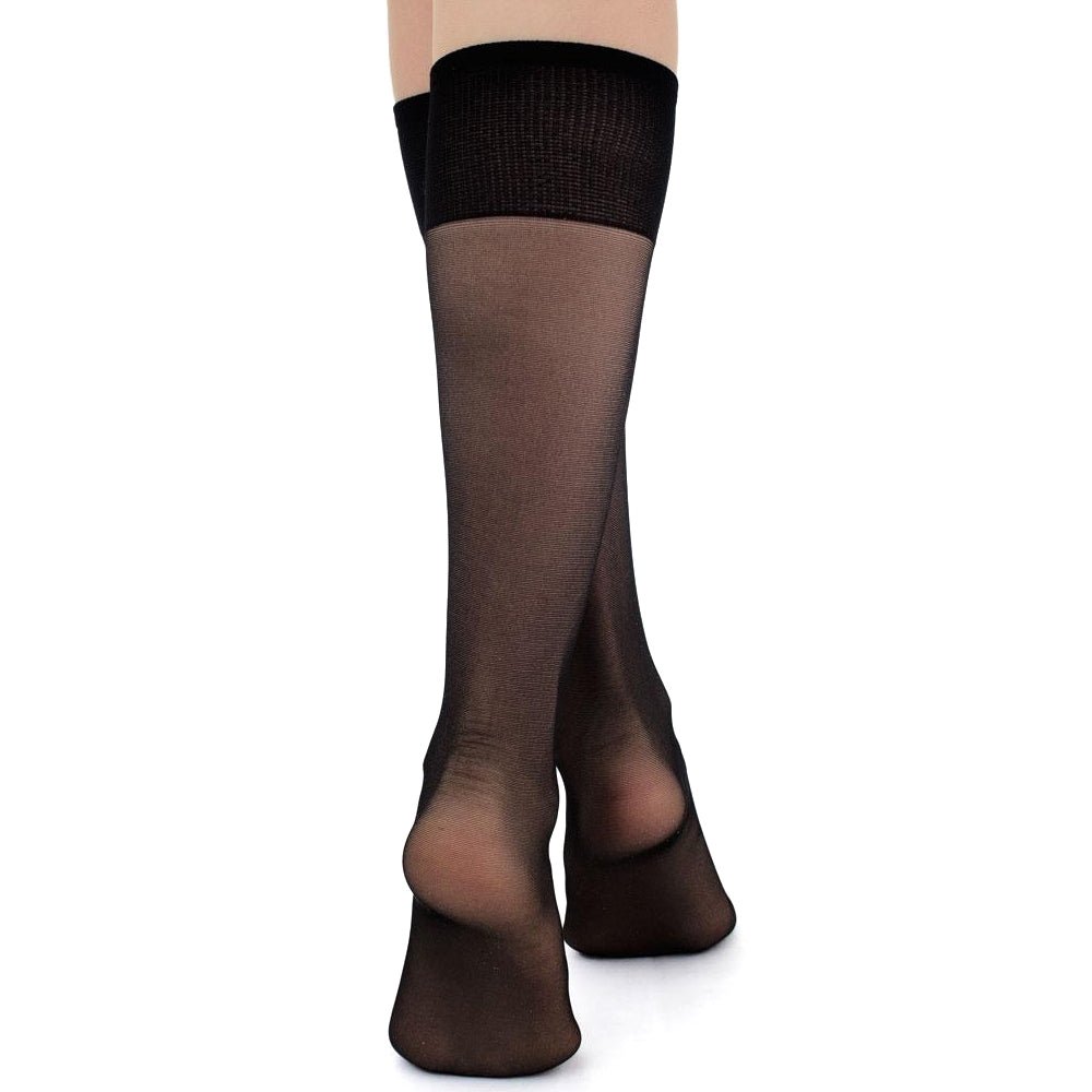 Produktbild 3 - Giulia Marea Nylonstrømper Kne 40 den 2-pk Svart