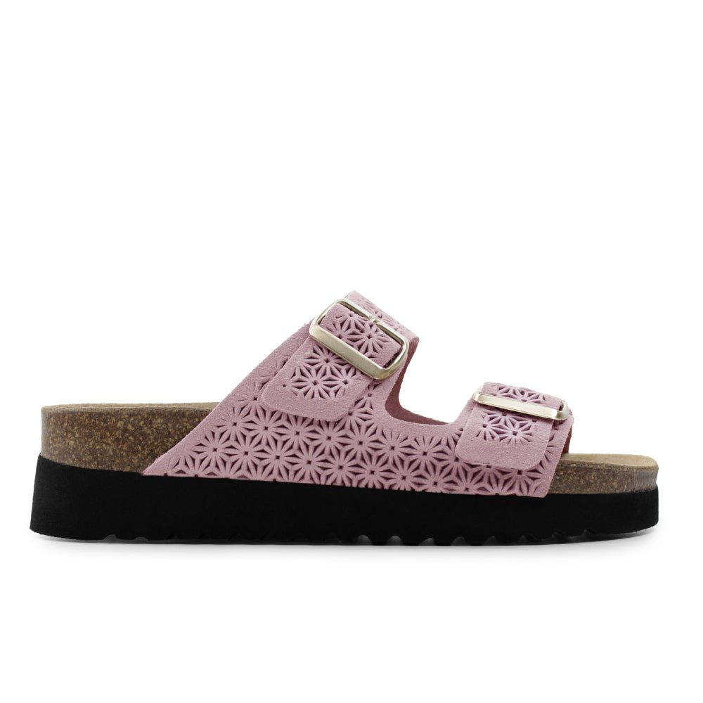 Minfot Daisy Sandaler Dame Semsket Skinn Rosa