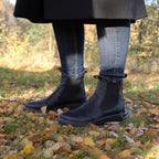 Minfot Ami Chelsea Boots Dame Vannavvisende TEX Skinn Svart