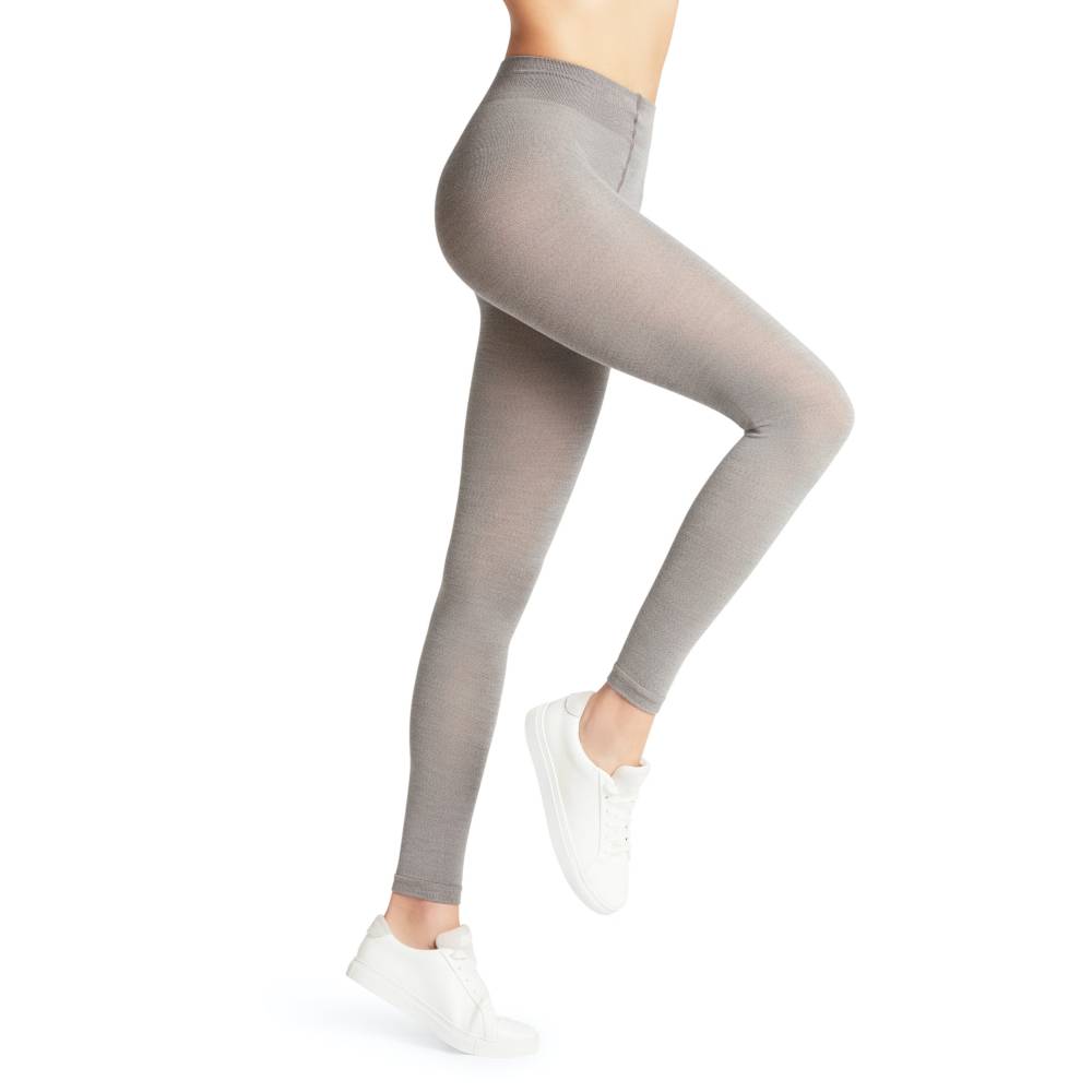 Falke Softmerino Leggings Dame Lysgrå Melange