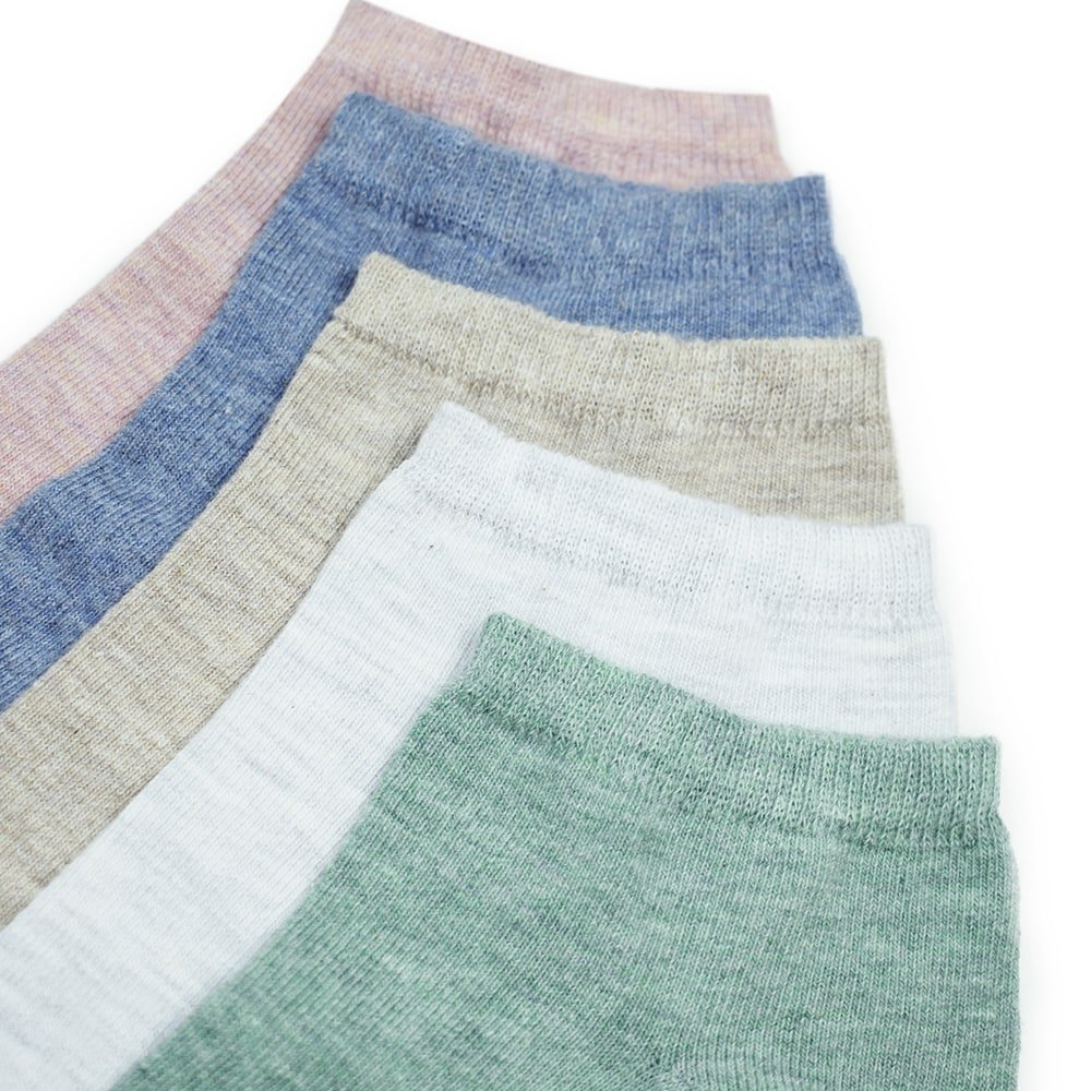 Minfot BomullsStrømper Sneaker Sensitive Pastell 5-pk