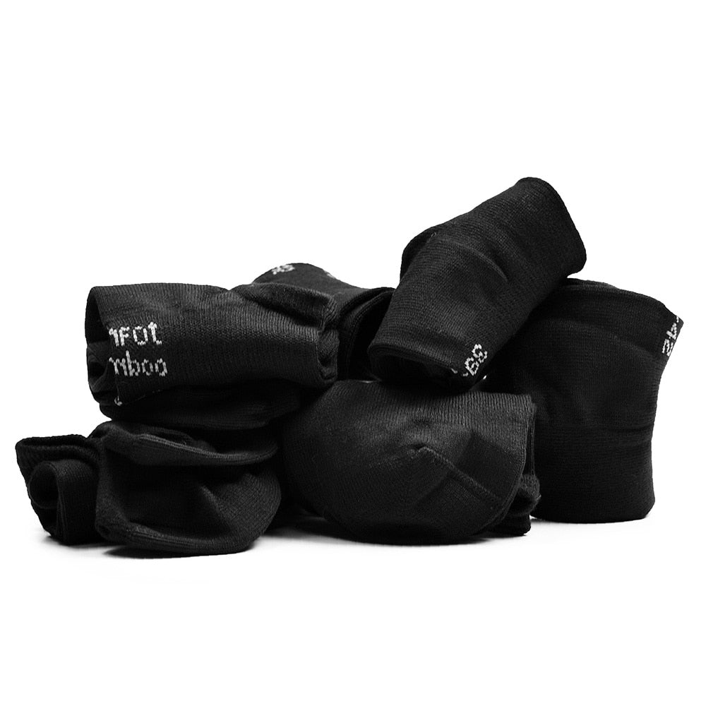 Minfot Ankelstrømper Bambus Svart 5-pk