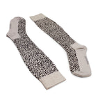 Minfot Støttestrømper Bomull Leopard Beige 1-pak
