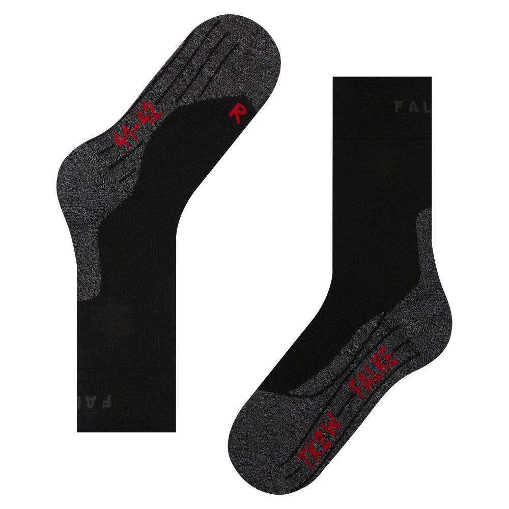 Falke TK2 Sensitive Trekking Vandrestrømper Dame Svart 1-pk