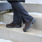 Minfot Cityspike Chelsea Piggsko Zip Semsket skinn Brun