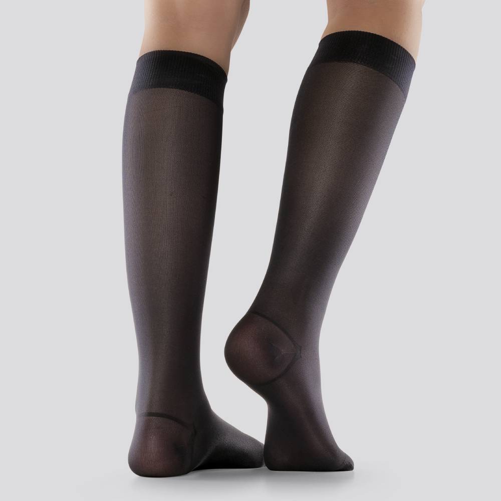 Mabs Støttestrømper Nylon Bred Svart