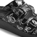 Minfot Massasje Sandaler Fjäril Svart
