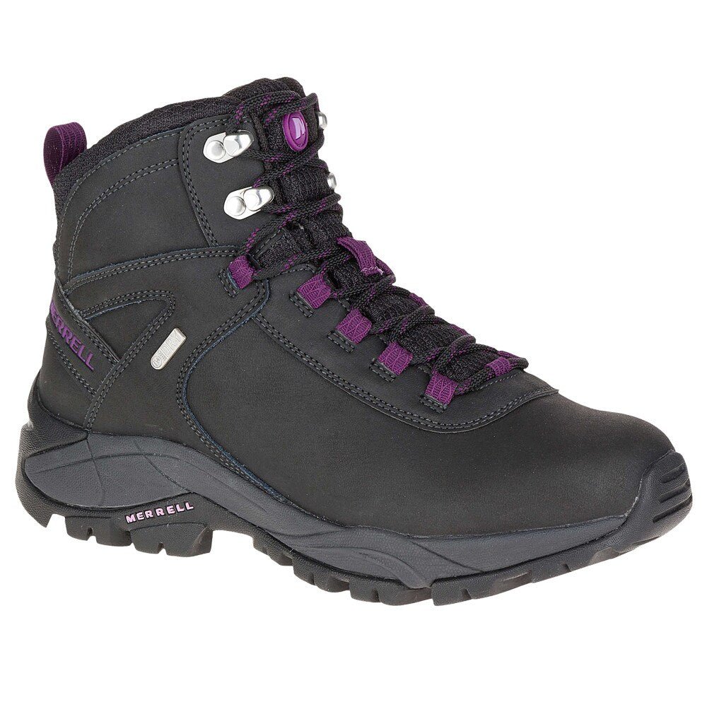 Merrell Dame Vego Mid Leather WTPF Black Gloxinia