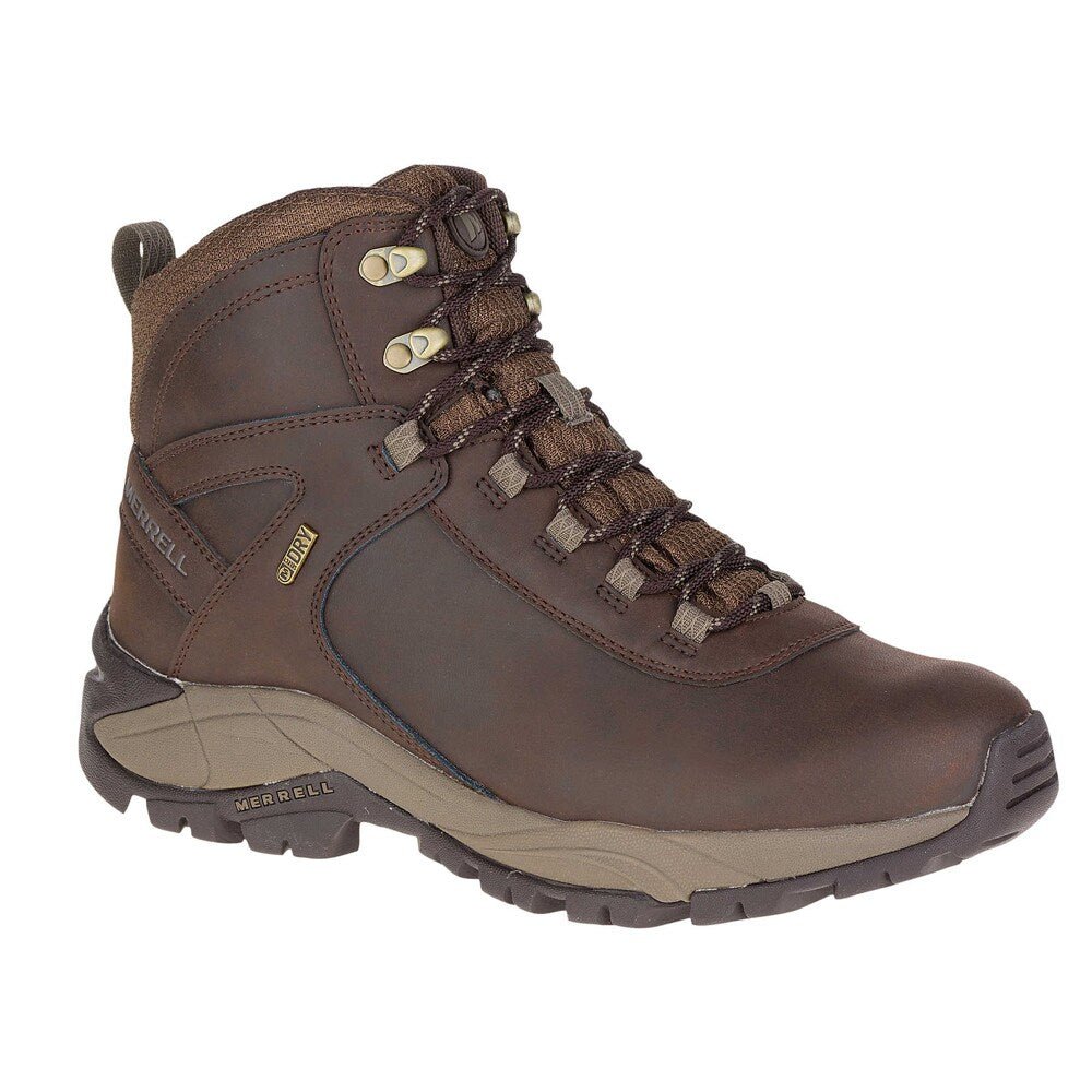 Merrell Vego Mid Leather Vanntette Tursko Herre Brun