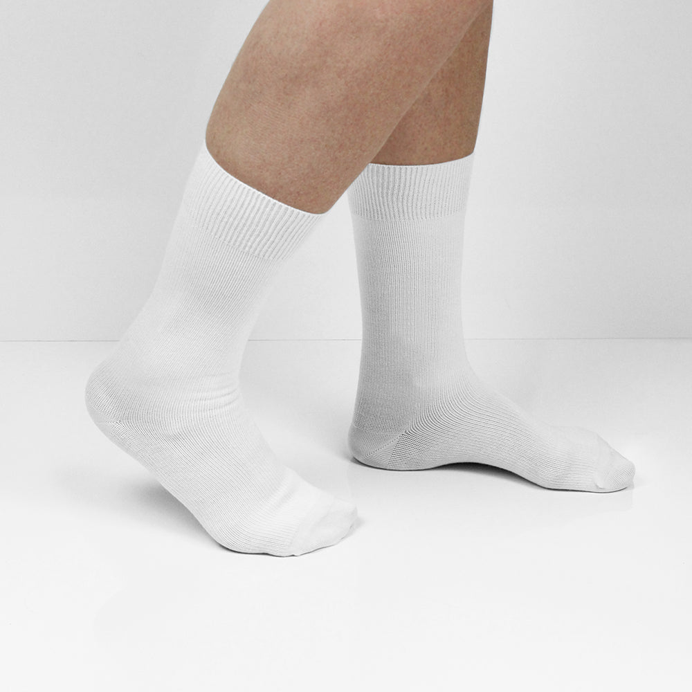 Produktbild 2 - Minfot Ankelstøttestrømper Bambus Hvit 1-pack