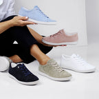 Minfot Aveny Sneaker Dame Semsket skinn Khaki