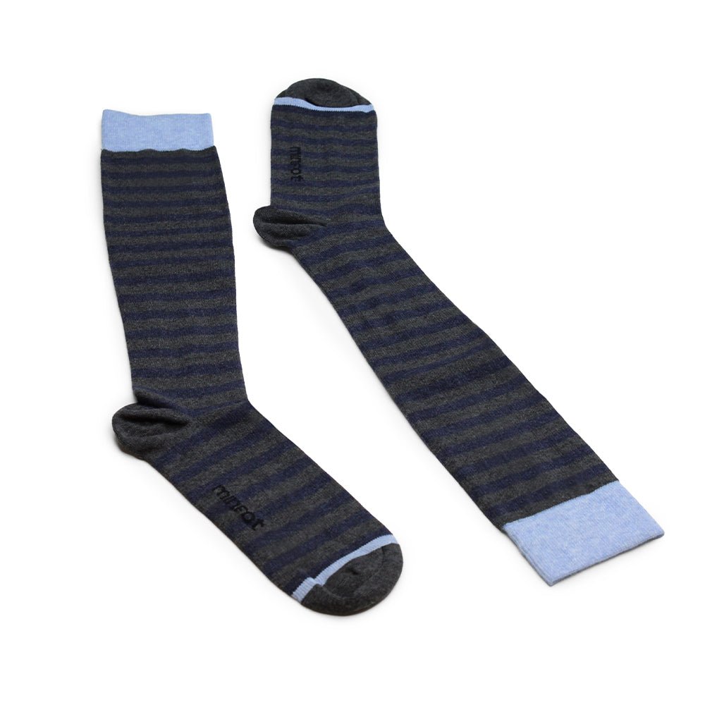 Produktbild 4 - Minfot Stödstrumpor Bomull Eco Line Grey