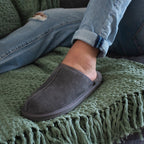 Minfot Saueskinntøfler Slip-on Orust med såle Grå