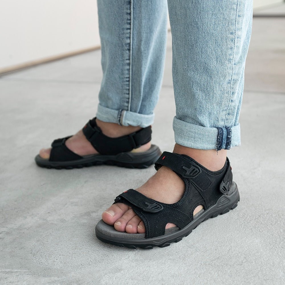 Minfot Sandaler Torekov Herre Nubuck Svart