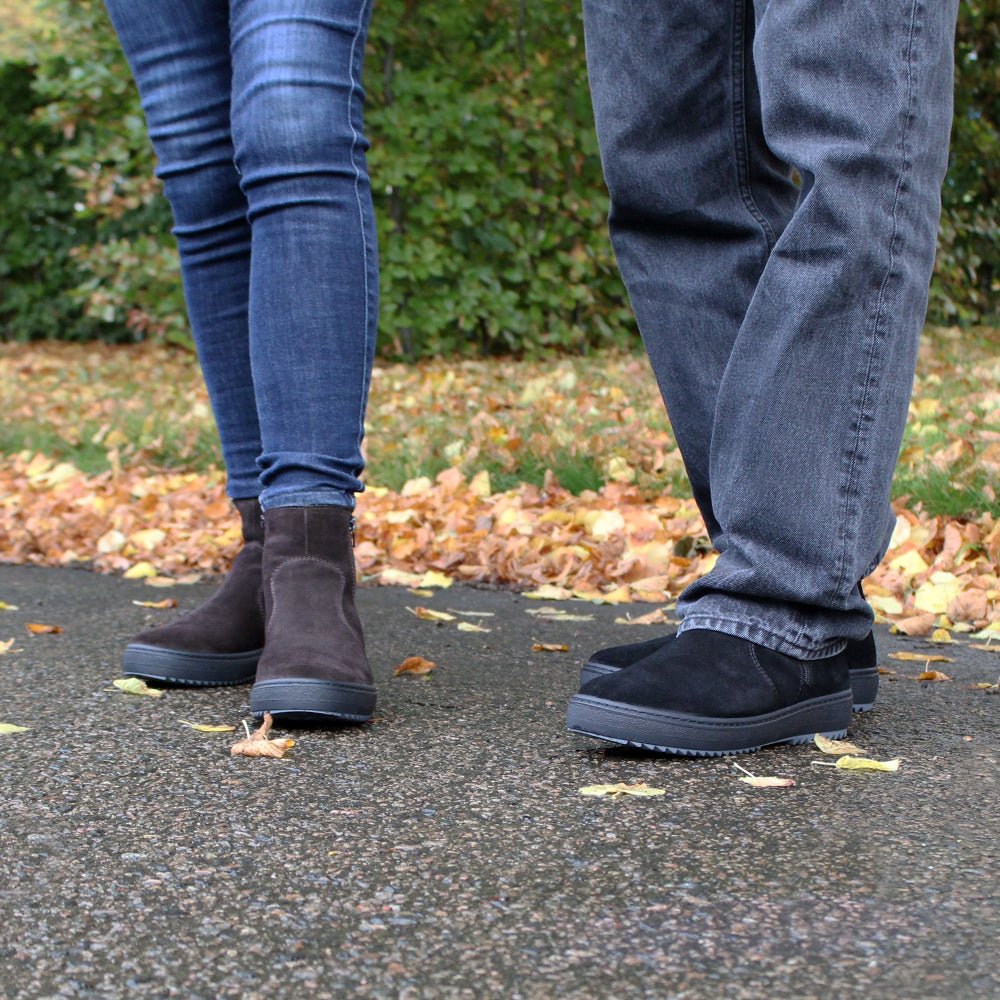 Produktbild 19 - Minfot Piggsko Idre Semsket skinn Ull Mørkebrun