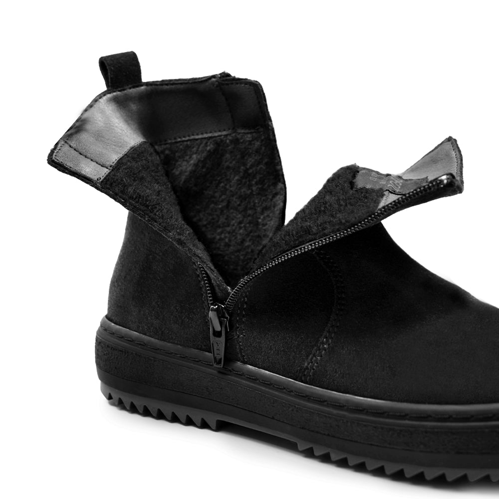 Produktbild 8 - Minfot Piggsko Idre Semsket skinn Ull Svart