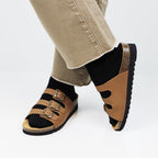 Minfot Lo Sandaler Dame Bio Skinn Cognac