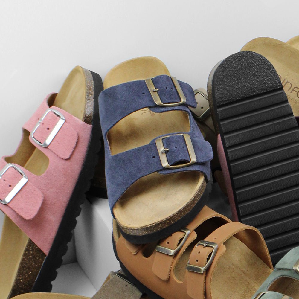 Produktbild 13 - Minfot Sandaler Moa Semsket skinn Navy