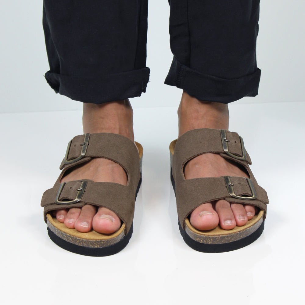 Minfot Moa Sandaler Dame Bio Semsket Skinn Taupe