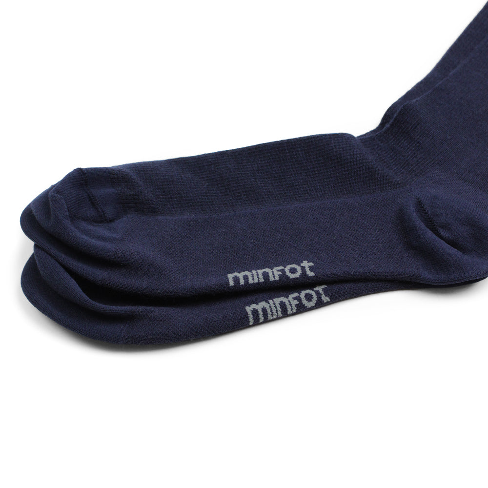 Minfot Støttestrømper Merinoull Marineblå 1-pk