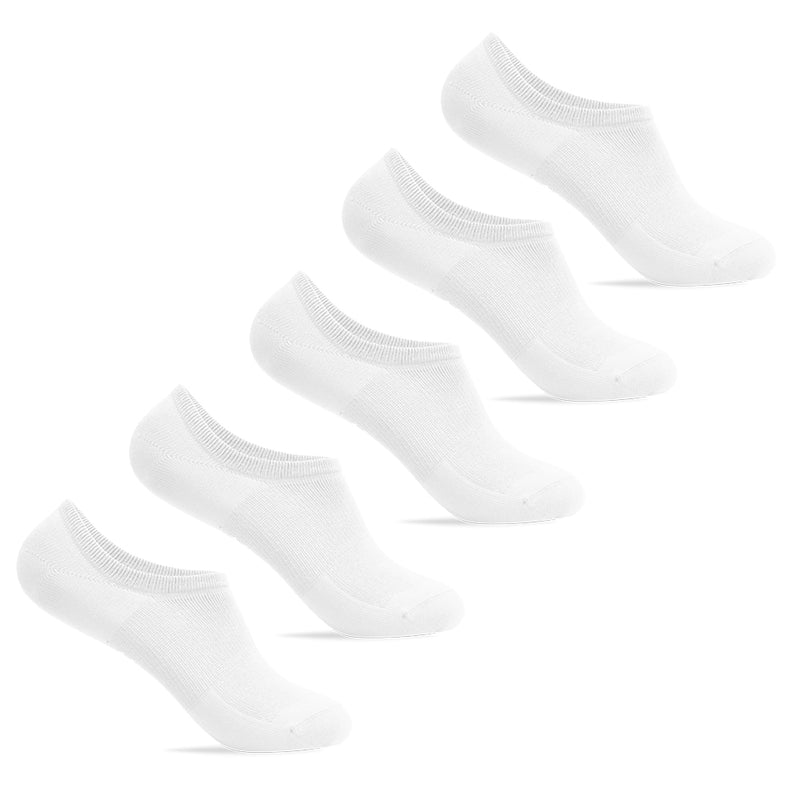 Minfot Ankelstrømper Bambus Hvit 5-pk