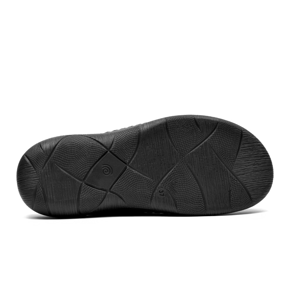 Minfot Tøfler Stretch Dame Zebra Svart