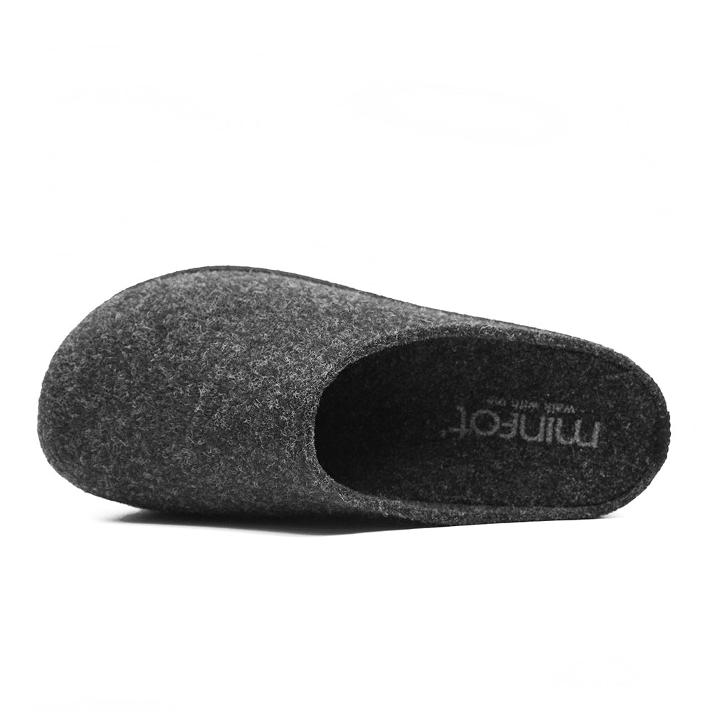 Minfot Tøfler Slip-on Viken Ull Antracit