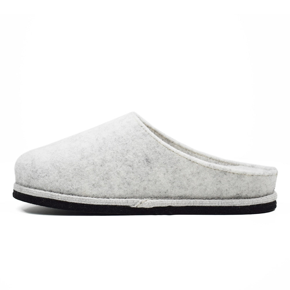Minfot Tøfler Slip-on Viken Ull Lysegrå
