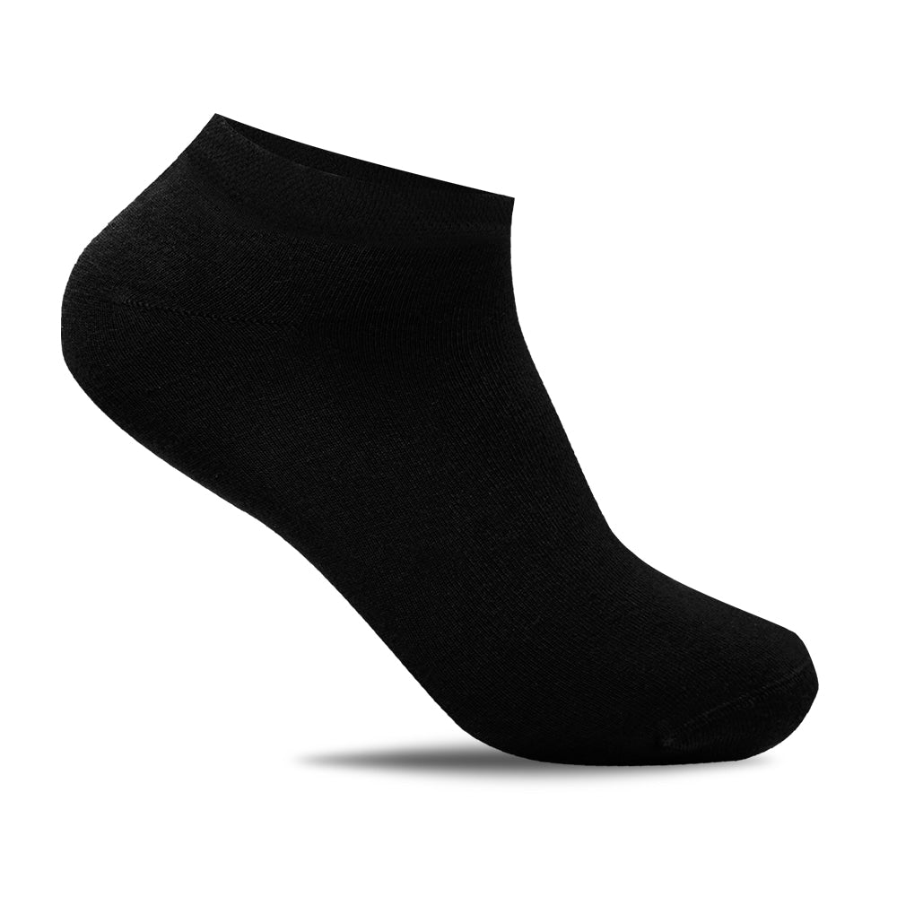 Minfot Bambusstrømper Sneaker Sensitive  Svart 5-pk