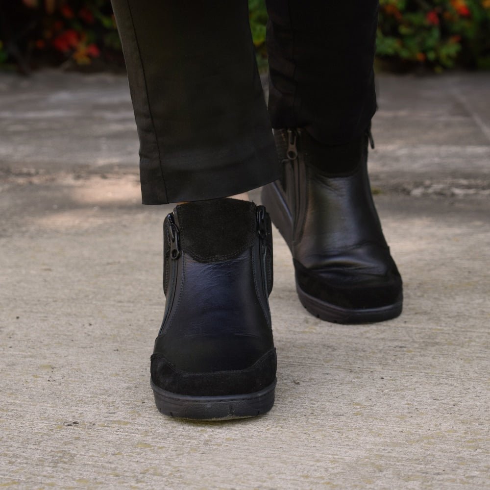 Minfot Hilma Boots med Glidelås TEX-membran Svart